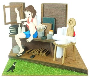 [Miniatuart] Studio Ghibli Mini : Kiki`s Delivery Service Ursula & Kiki (Assemble kit) (Railway Related Items)