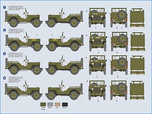 WW.II 米軍 1/4トン 小型車両 「チェコスロバキア第1軍団」 デカール (デカール)