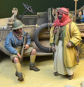 WWI Anzac Soldier & Arab Warrior 1915-18 (Plastic model)
