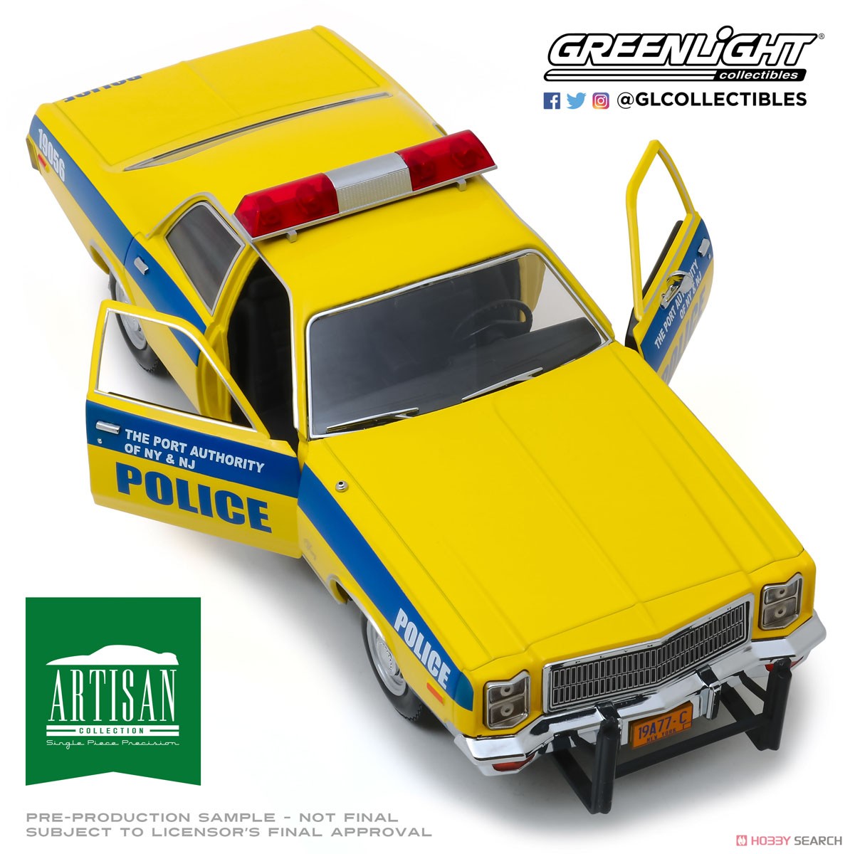 Artisan Collection - 1977 Plymouth Fury - Port Authority of New York & New Jersey Police (ミニカー) 商品画像3