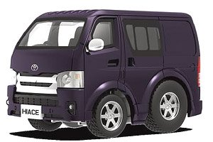 TinyQ Toyota HiAce Metallic Purple (Choro-Q)