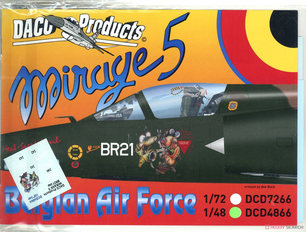 Belgian Air Force Mirage 5 Stencilling & Zappings (Decal) Item picture4