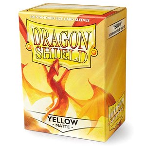 Dragon Shield Matte Standard Size Yellow (100 Pieces) (Card Supplies)