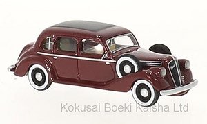 (HO) Skoda superb 913 RHD 1938 Dark Red (Diecast Car)