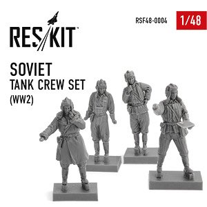Soviet Tank Crew Set (Set of 4) (Plastic model)