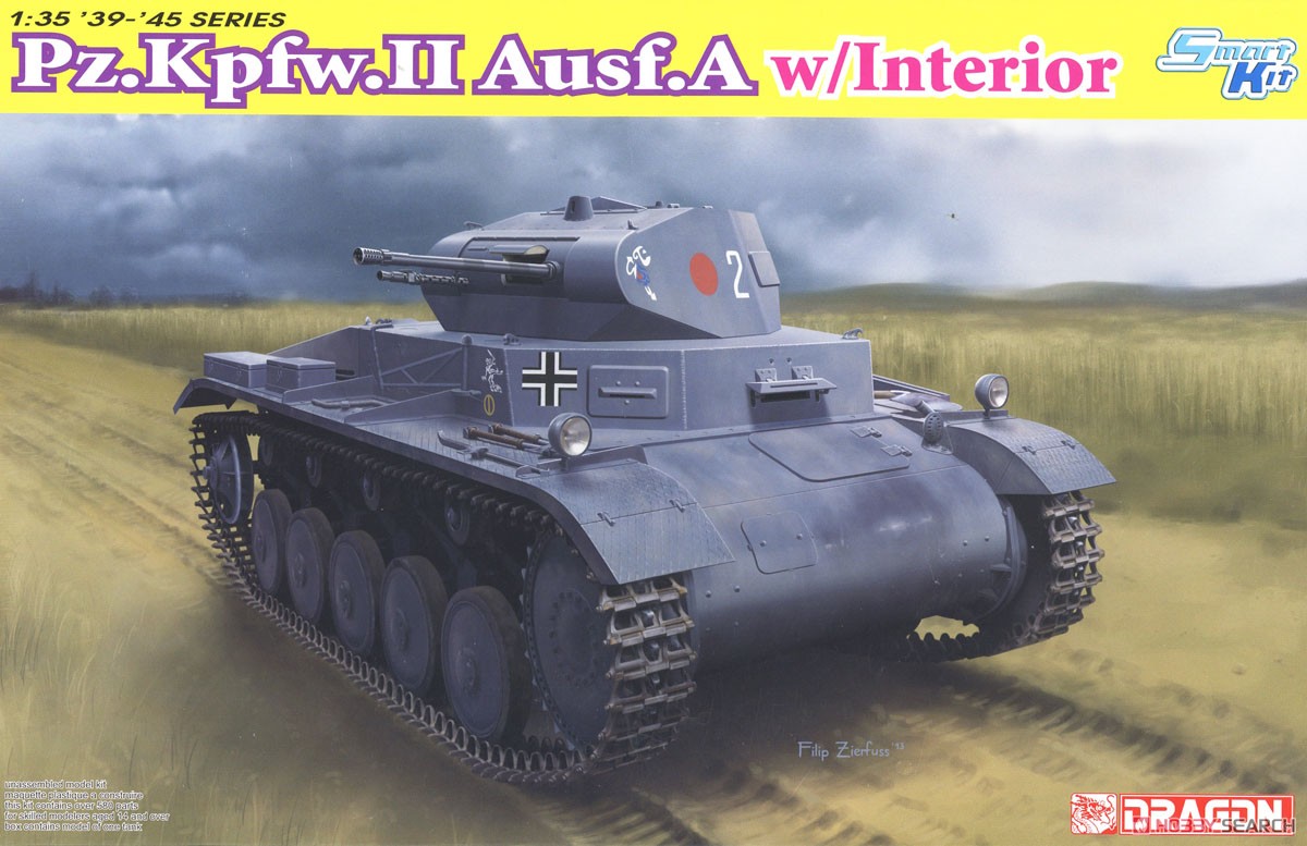 WW.II Pz.Kpfw.II Ausf.A w/Interior (Plastic model) Package1