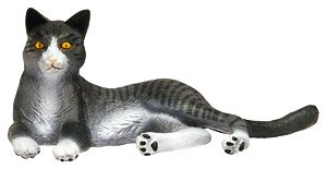 Japanese Cats Silver Tabby (Snuggle Down) (Fashion Doll)