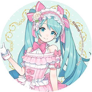 Hatsune Miku Big Can Badge (Mirror Country Ver.) Pink (Anime Toy)