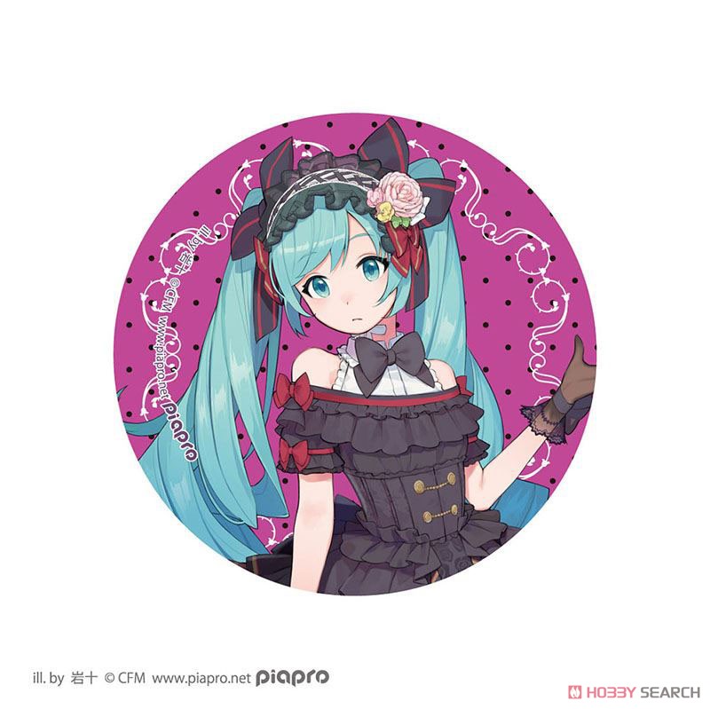 Hatsune Miku Big Can Badge (Mirror Country Ver.) Black (Anime Toy) Item picture1