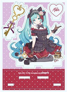 Hatsune Miku Acrylic Accessory Stand (Mirror Country Ver.) Black (Anime Toy)