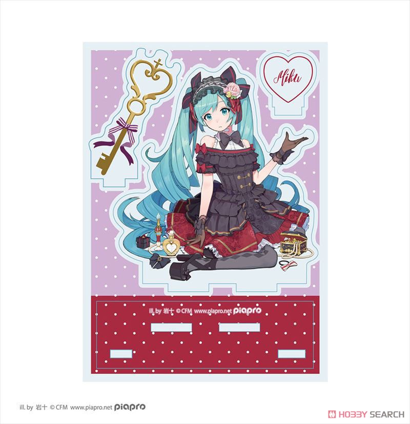 Hatsune Miku Acrylic Accessory Stand (Mirror Country Ver.) Black (Anime Toy) Item picture1