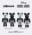 Be@rbrick Mickey Mouse & Minnie Mouse (B&W Ver.) 2Pack (Completed) Item picture6