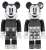 BE@RBRICKMICKEY MOUSE & MINNIE MOUSE (B&W Ver.) 2PACK (完成品) 商品画像1