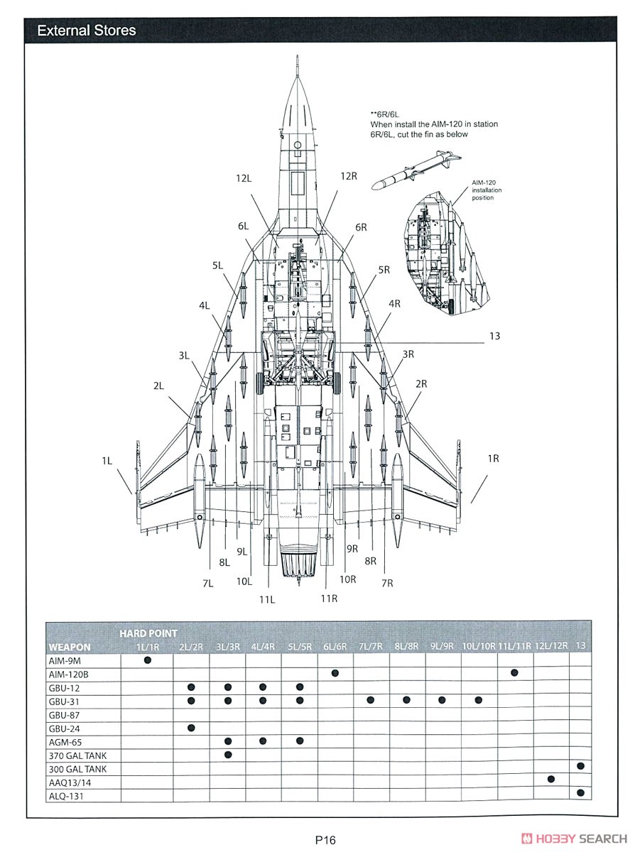 F-16XL2 (Plastic model) 設計図13 Modal