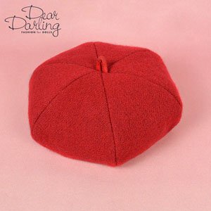 Dear Darling fashion for dolls ドール用 ベレー帽 レッド (ドール)