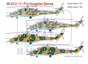 Mi-24D/V/P ハンガリー軍機用デカール (デカール)
