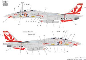 アメリカ海軍 F-14A トムキャット VF-111 サンダウナーズ `Miss Molly` 用デカール (デカール)