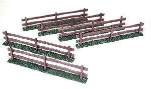 Wooden Fence (6 Set) (Plastic model)