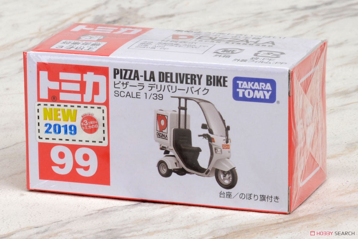 No.99 Pizza-La Delivery Bike (Box) (Tomica) Package1