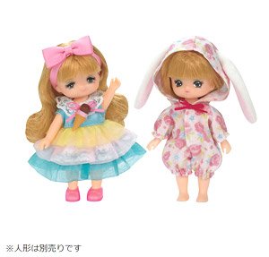 Clothes Licca Miki-chan Maki-chan Dress Set Usachan Pajamas & Ice Cream Dress (Licca-chan)