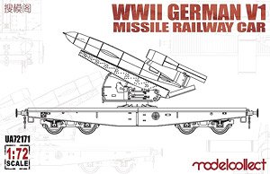 WWII Germany V1 Missile Railway Car (Plastic model)