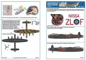 WW.II イギリス空軍 アブロ ランカスター B.I `Fannin Fanny` ノーズアート機デカール (デカール)