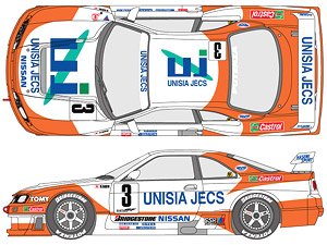 Unisia Jecs GT-R R33 1996 Decal Set (Decal)