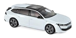 プジョー 508 SW GT 2018 パールホワイト (ミニカー)