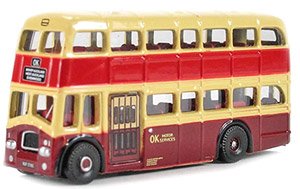 (N) クィーン メリー 2階建てバス OK Motor Services レッド / ライトブラウン (鉄道模型)