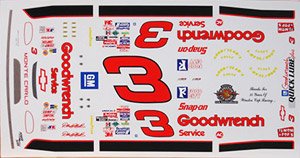 NASCAR シェビー モンテカルロ #3 デイル・アンハート 1995 (デカール)