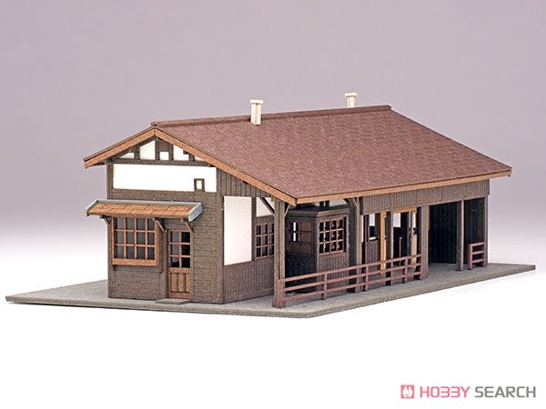 1/150ペーパーモデルキット 駅舎シリーズ19：地方駅舎 / 西大塚駅タイプ (モチーフ：山形鉄道 西大塚駅 駅舎) (組み立てキット) (鉄道模型) 商品画像6