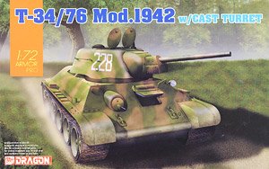 WW.II ソビエト軍 T-34/76 Mod.1942 鋳造砲塔 (プラモデル)