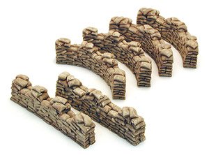 1/35～1/72 サンドバッグ(土嚢)フェンス コーナー (プラモデル)
