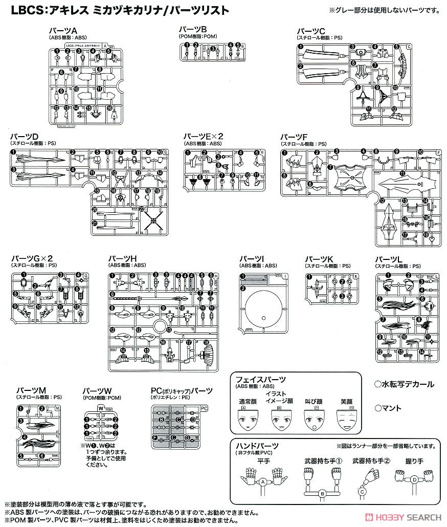 LBCS：アキレス ミカヅキカリナ (プラモデル) 設計図12