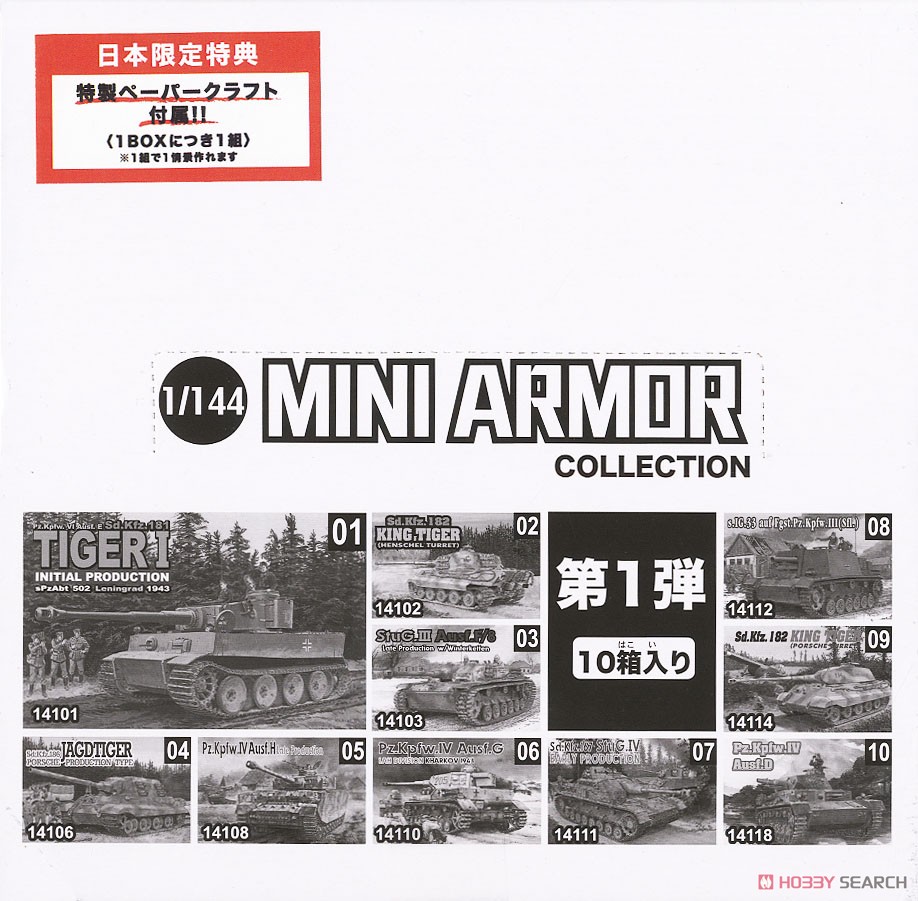 Mini Armor Series Box (Set of 10) (Plastic model) Package2