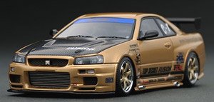 Top Secret GT-R (BNR34) Gold (Diecast Car)