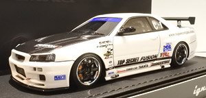 TOP SECRET GT-R (BNR34) White (ミニカー)