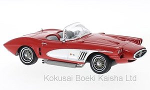 シボレー コルベット XP-700 ロードスター コンセプト 1959 レッド / シルバー (ミニカー)