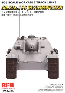 Workable Track Links for Jagdpanther (Plastic model)