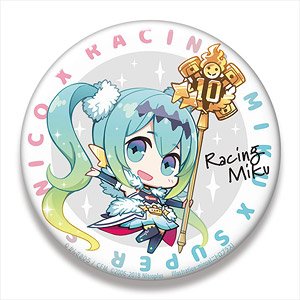 Hatsune Miku Racing Ver. 2018 Big Can Badge Super Sonico Collaboration Ver.3 (Anime Toy)