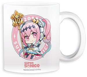 Hatsune Miku Racing Ver. 2018 Mug Cup Super Sonico Collaboration Ver.2 (Anime Toy)