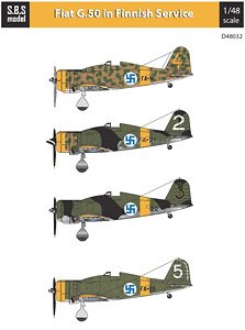 フィアット G.50 フレッチア 「フィンランド空軍」 (デカール) (プラモデル)