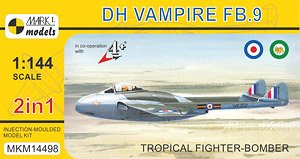D.H. Vampire FB.9 `Tropical Fighter-Bomber` (Set of 2) (Plastic model)