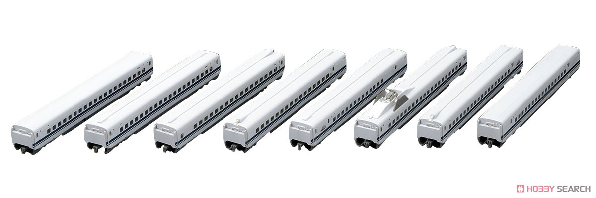 JR 700-0系 東海道・山陽新幹線 (のぞみ) 増結セット (増結・8両セット) (鉄道模型) 商品画像1