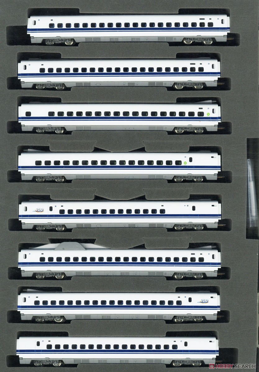 JR 700-0系 東海道・山陽新幹線 (のぞみ) 増結セット (増結・8両セット) (鉄道模型) 商品画像2