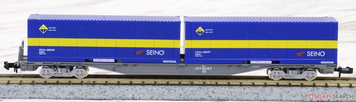 [Limited Edition] J.R. Type KOKI107 Container Wagon (Enhanced Deployment Version/with Seino Transportation Container) Set (4-Car Set) (Model Train) Item picture7
