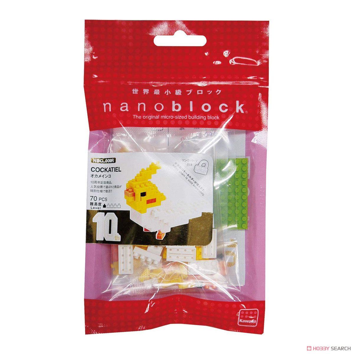 nanoblock 10周年記念 オカメインコ (ブロック) パッケージ1