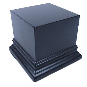 展示台：正方形 (6x6cm) 黒 (ディスプレイ)