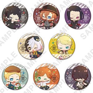 Bungo Stray Dogs Can Badge+(Plus) [Black] (Set of 8) (Anime Toy)