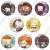 Bungo Stray Dogs Can Badge+(Plus) [Black] (Set of 8) (Anime Toy) Item picture1